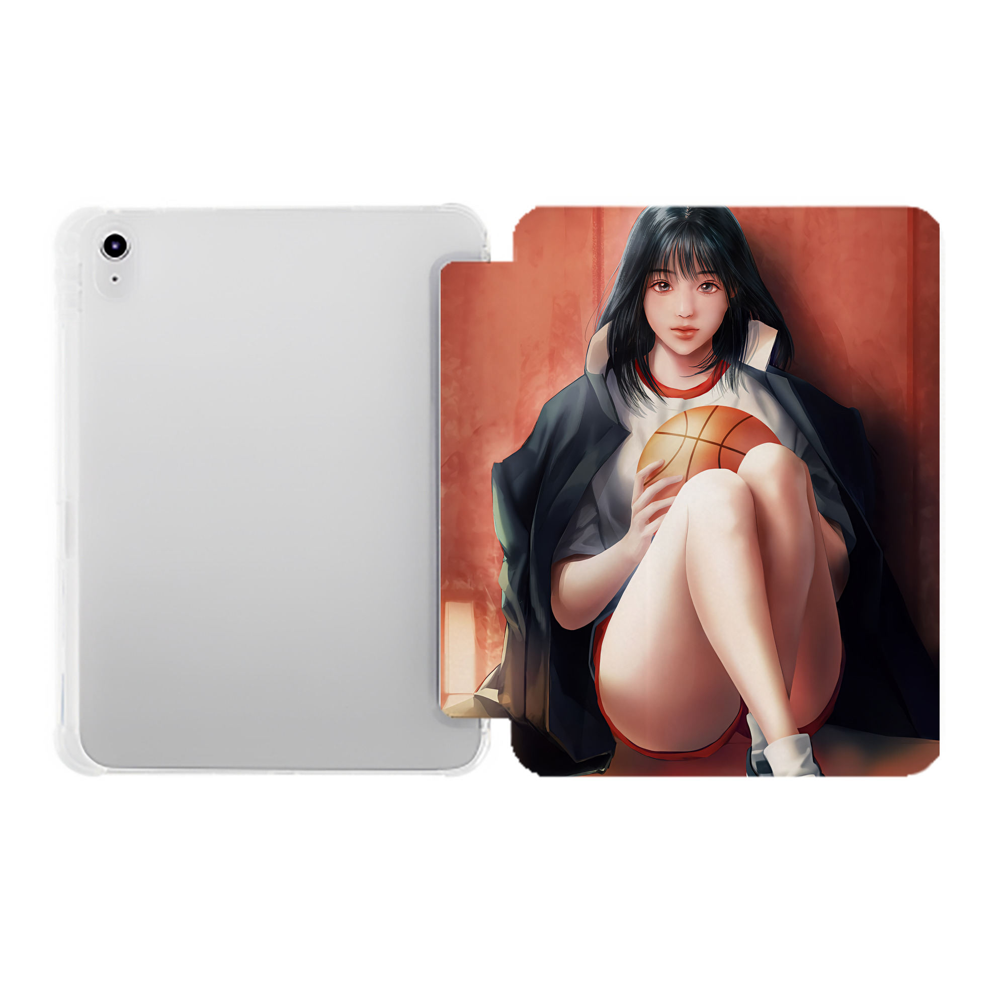 （画像用） SLAM DUNK／スラムダンク IPad ケース ペン収納付き 三つ折りスタンド PUレザー×シリコン 対応機種9.5/10.5/10.9インチ